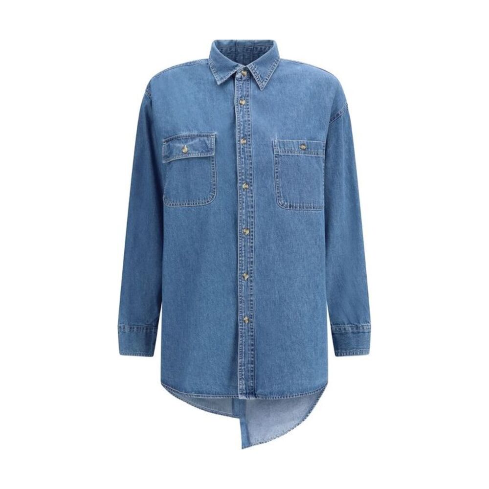 E.L.V. DENIM Blue Denim Women's Shirt